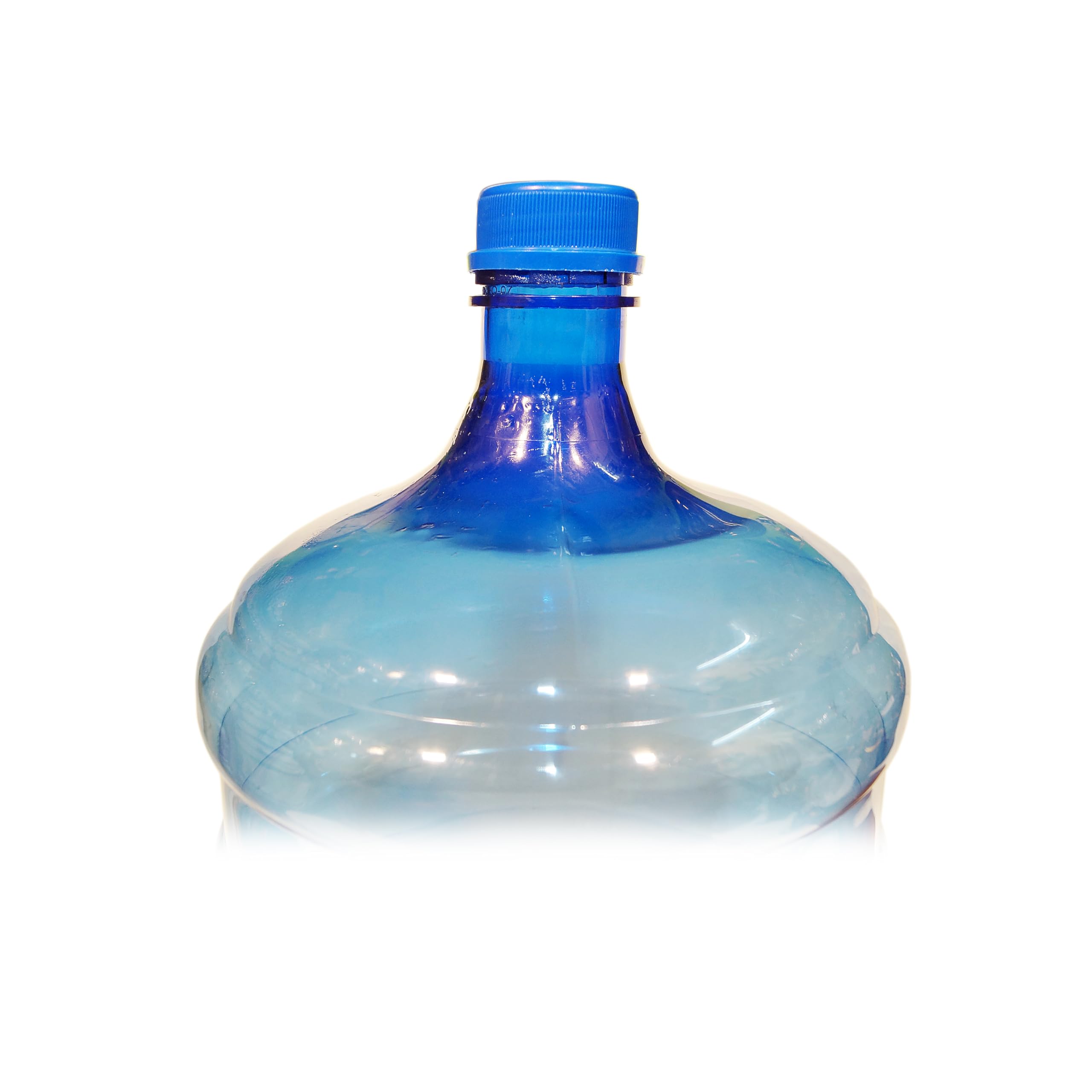 Shivam Transparent Plastic Water Dispenser Bottle - 20L Blue, 20 Liter